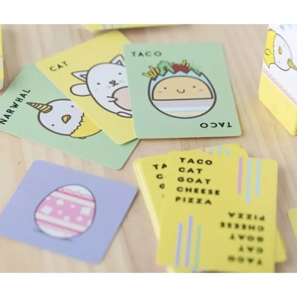 Taco Cat Goat Cheese Pizza Card Game Easter Edition. A1